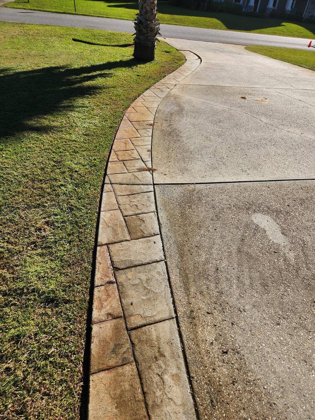 Power Washing in Navarre, FL driveway cleaning project photo